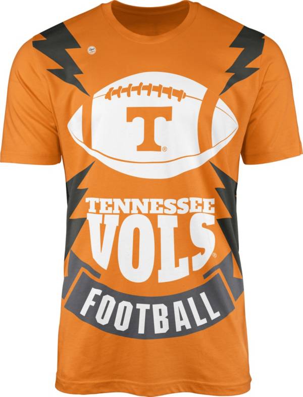 Dyme Lyfe Men's Tennessee Volunteers Orange Football Bolt T-Shirt product image
