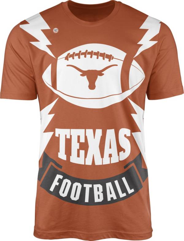 Dyme Lyfe Men's Texas Longhorns Orange Football Bolt T-Shirt product image