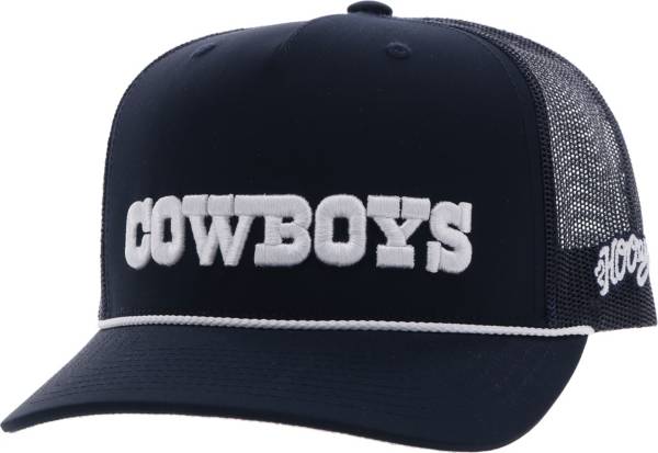 Hooey Men's Dallas Cowboys Wordmark Snapback Navy Trucker Hat