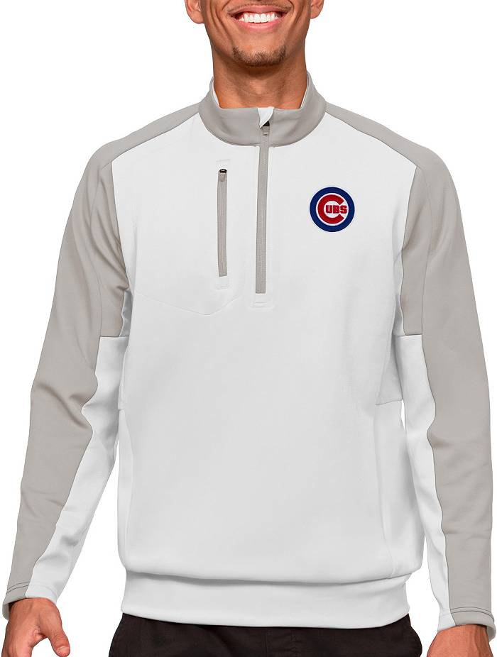Chicago Cubs Antigua Victory Pullover Team Logo Hoodie - White