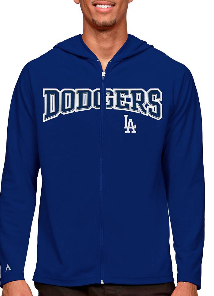 Men's Nike Royal Los Angeles Dodgers City Connect Short Sleeve Pullover Hoodie Size: Small