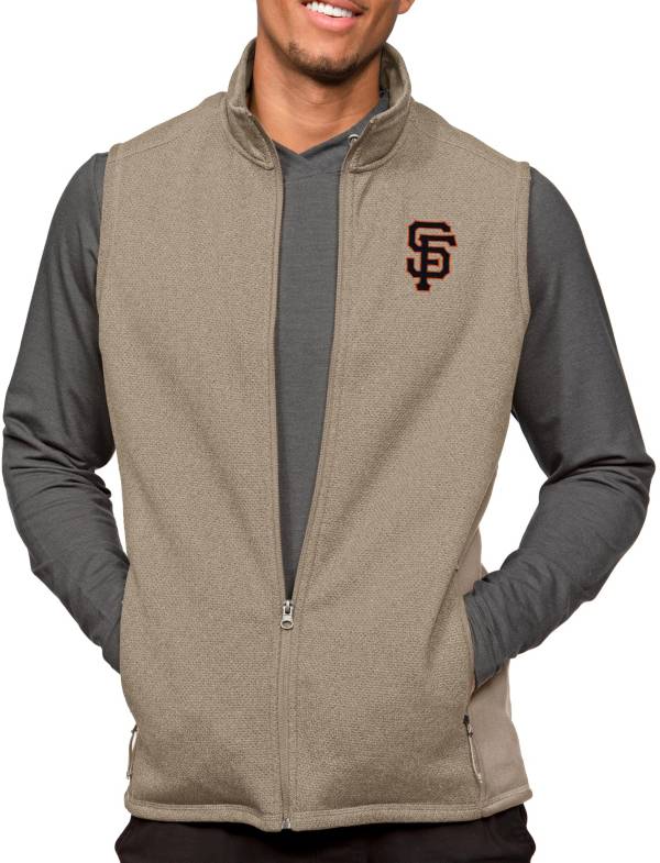 Men's Antigua Black San Francisco Giants Victory Pullover Hoodie