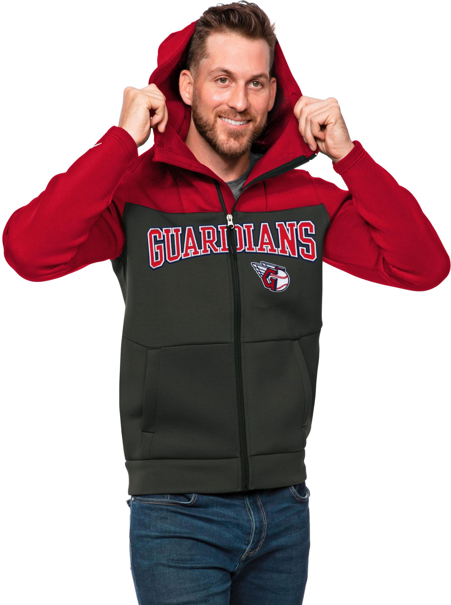 Antigua Men's Cleveland Guardians Protect Jacket