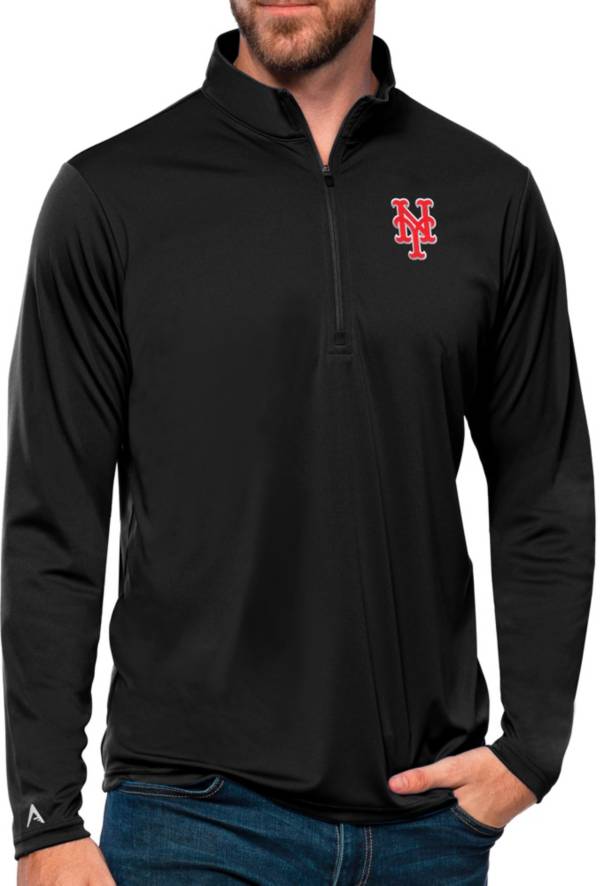 Men's Nike Black New York Mets Authentic Collection Game Time Performance Half-Zip Top Size: Small