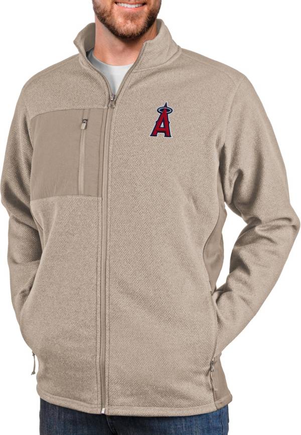Antigua Men's Los Angeles Angels Oatmeal Course Jacket product image