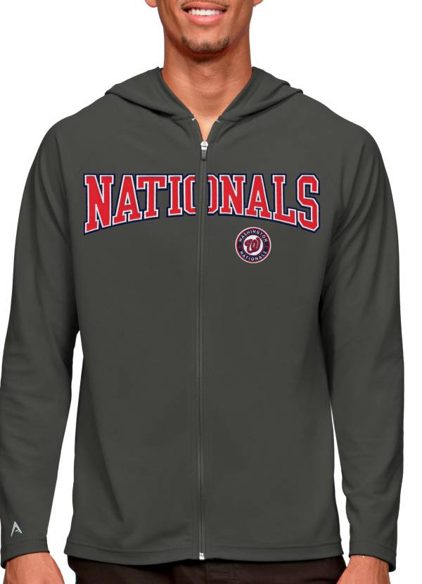 Women's Washington Nationals New Era Gray 2022 City Connect Pullover Hoodie