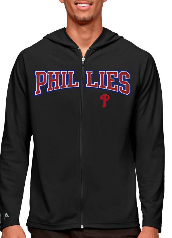 47 Men's Philadelphia Phillies Blue Premium Ashby Pique Hoodie