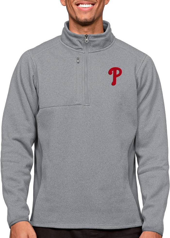 LevelWear Men's Red Philadelphia Phillies Recruit Full-Zip Short Sleeve  Hoodie