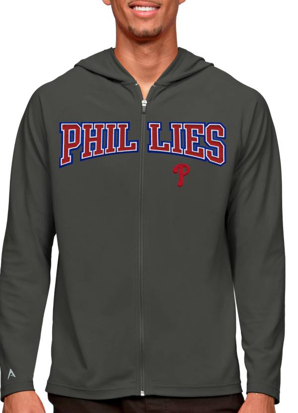 Lids Philadelphia Phillies Jersey Pullover Muscle Hoodie - Red