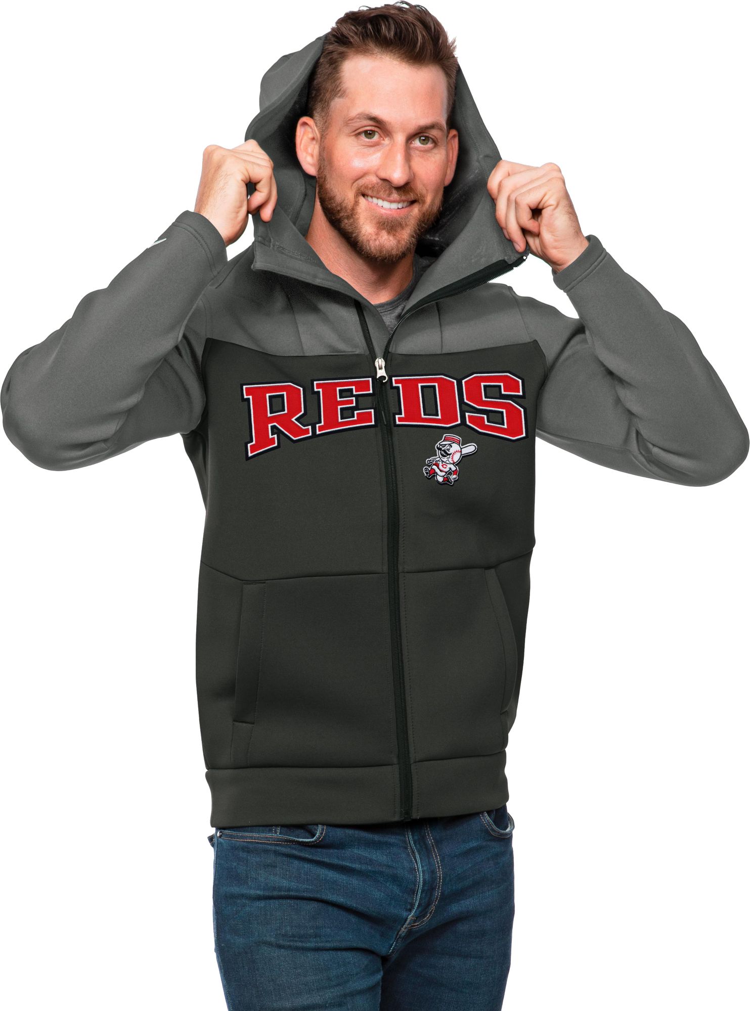 Antigua Men's Cincinnati Reds Protect Jacket