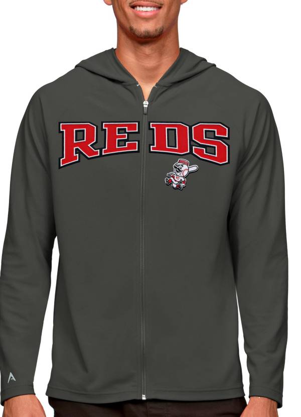 Youth Nike Red/Black Cincinnati Reds Authentic Collection Performance Pullover Hoodie Size: Large