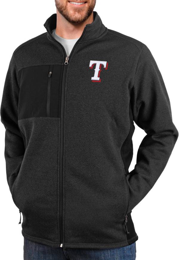 Antigua Men's Texas Rangers Black Course Jacket product image