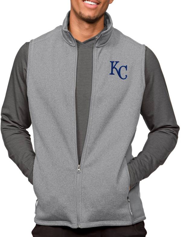 Antigua Men's Kansas City Royals Gray Course Vest product image
