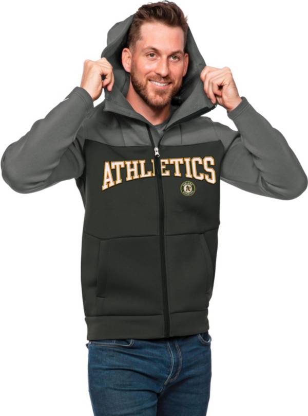 Oakland Raiders Antigua Victory Pullover Hoodie - Black, Size: Large