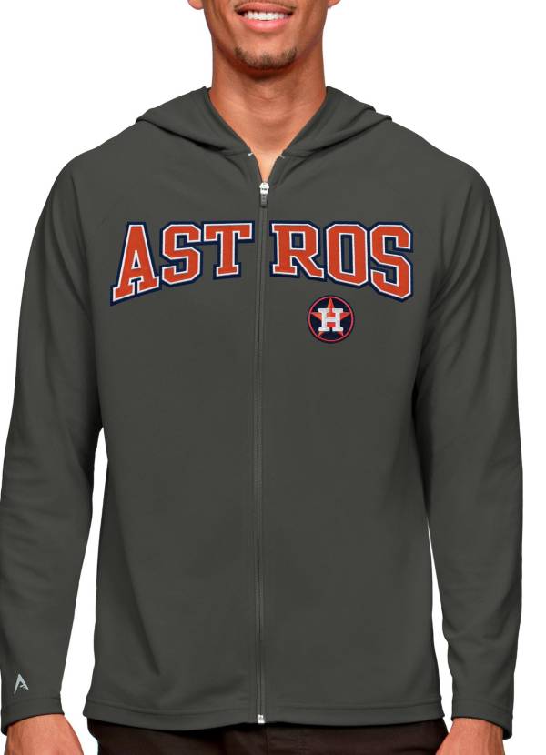 Nike Men's Replica Houston Astros Jose Altuve #27 Grey Cool Base Jersey
