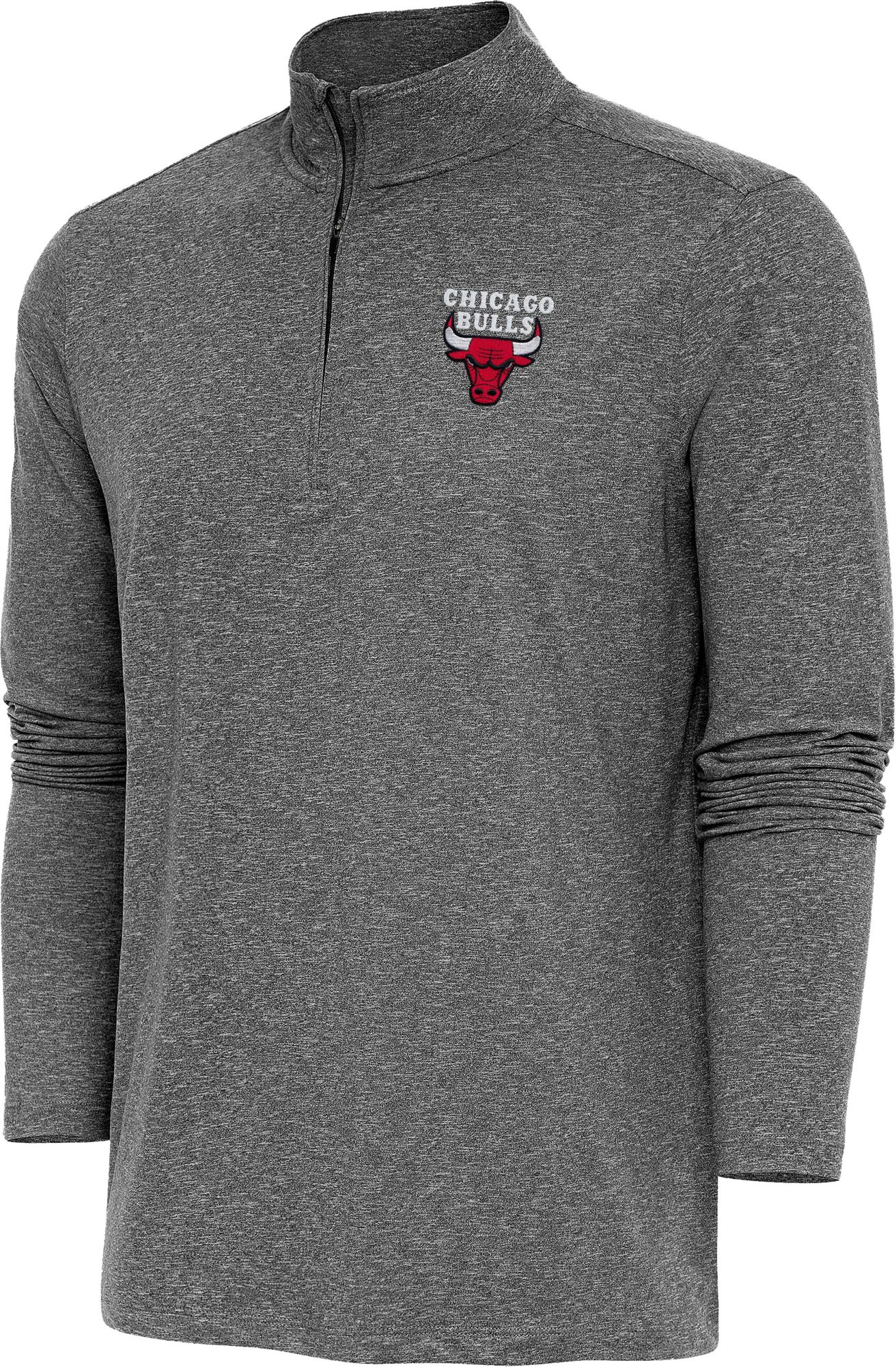 Antigua Men's Chicago Bulls Hunk 1/4 Zip Pullover