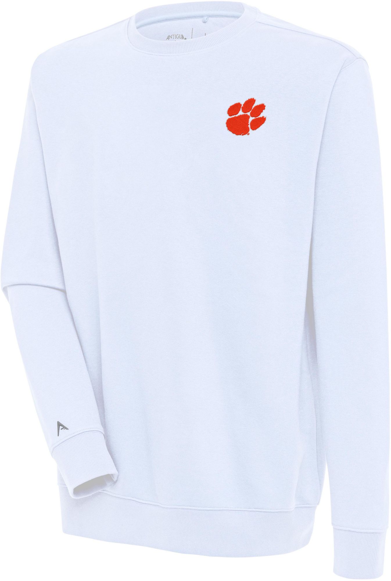 Antigua Men's Clemson Tigers White Victory Pullover Crewneck