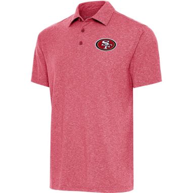 sorry, Antigua Men's San Francisco 49ers Dark Red Heather Par 3 Polo is currently out of stock