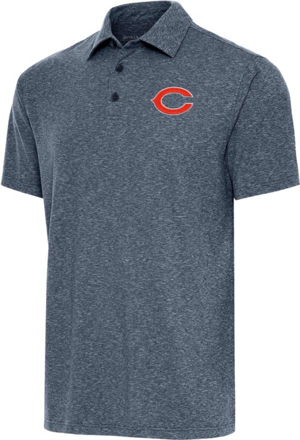 Antigua Men's Chicago Bears Par 3 Navy Polo