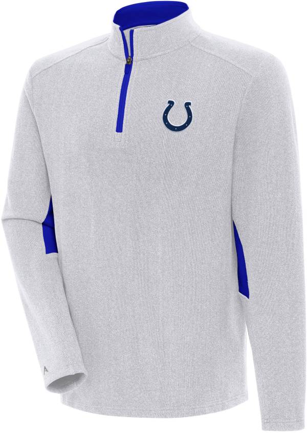 Antigua Men's Indianapolis Colts Boyfriend Phenom White Quarter-Zip Pullover product image