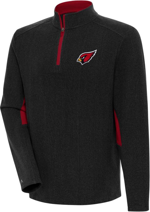 Antigua Men's Arizona Cardinals Boyfriend Phenom Black Quarter-Zip Pullover product image