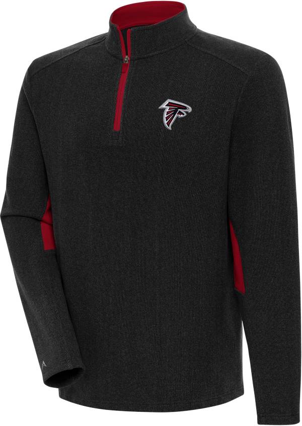 Antigua Men's Atlanta Falcons Boyfriend Phenom Black Quarter-Zip Pullover product image