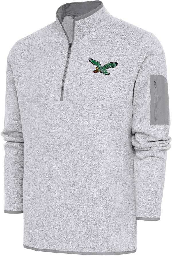 Antigua Men's Antigua Gray/Black Philadelphia Eagles Deliver