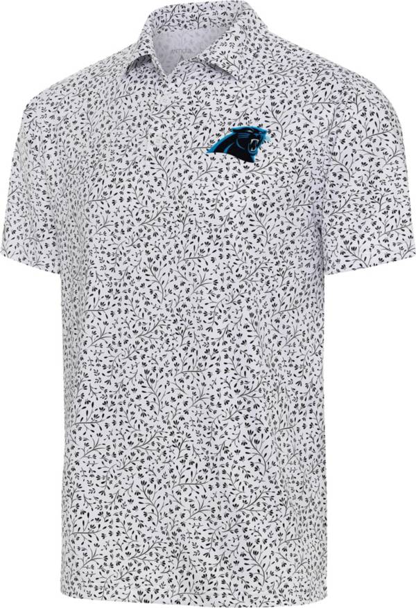 Dick's Sporting Goods Antigua Men's Carolina Panthers Esteem Black/White  Polo