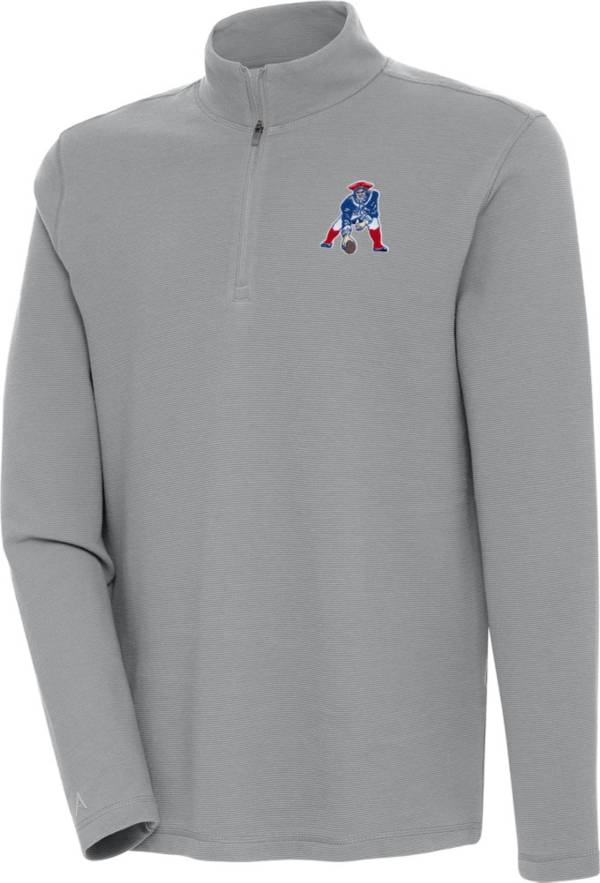 New England Patriots Antigua Women's Play Long Sleeve T-Shirt - Black/White