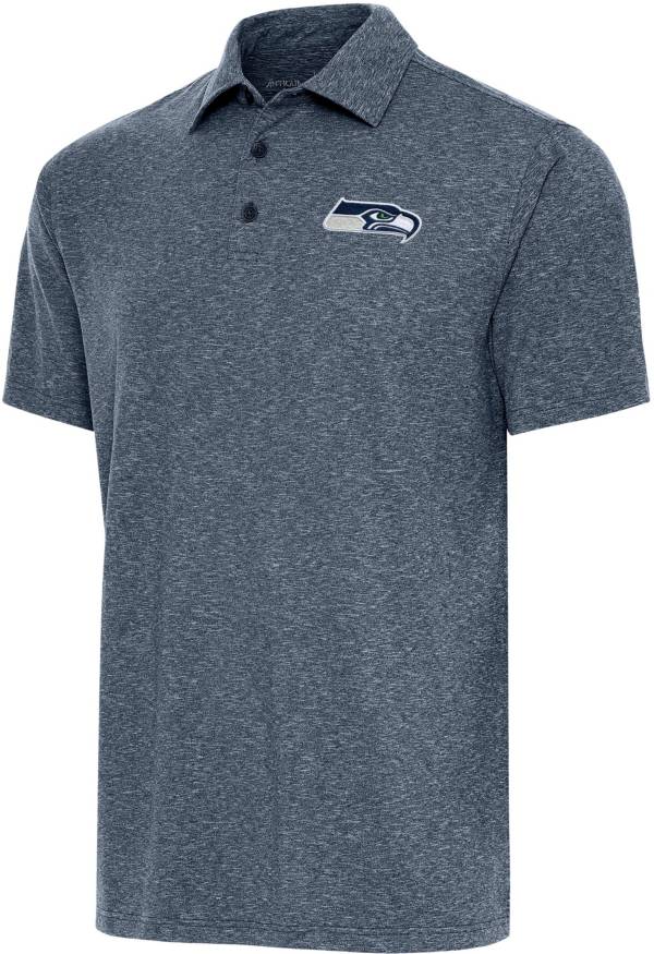 Antigua Men's Seattle Seahawks Navy Heather Par 3 Polo | Dick's ...