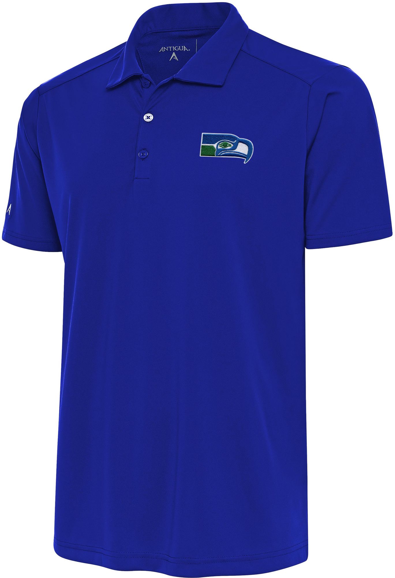 Antigua Men's Seatle Seahawks Tribute Royal Polo