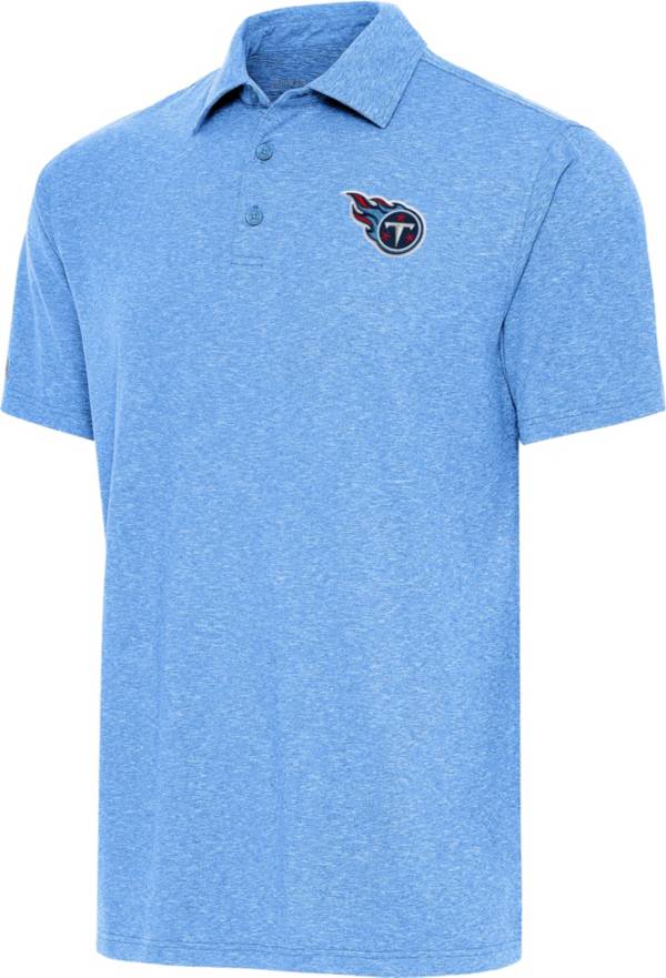 Antigua Men's Tennessee Titans Par 3 Blue Polo product image