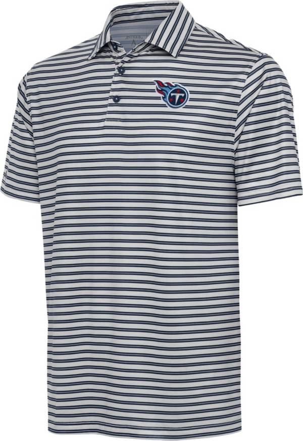 Antigua Men's Tennessee Titans Turn Navy Polo product image