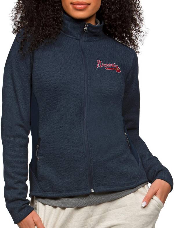 Antigua Women's Atlanta Braves Navy Course Jacket product image
