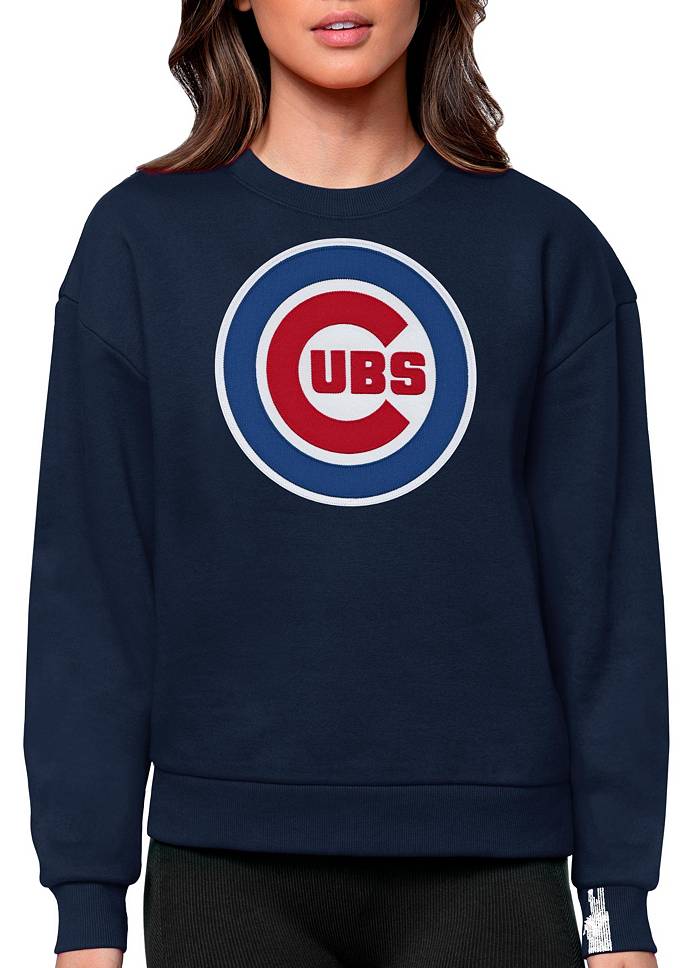 NEW '47 Chicago Cubs Shirt Womens Large Blue Two Tone 34 Sleeve Top MLB  Raglan