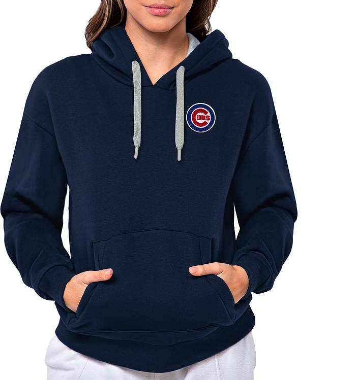 Vintage Chicago Cubs Cooperstown Collection Full Zip Up Hoodie Woman's Size  XL