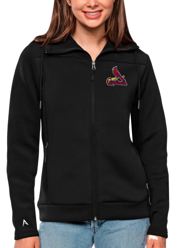 St. Louis Cardinals Antigua Women's Logo Legacy Pique Polo - Charcoal