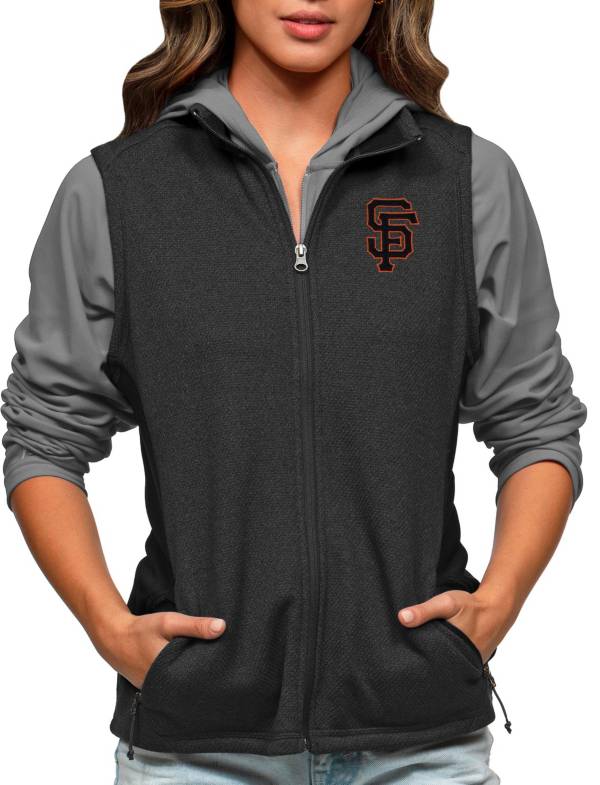 San Francisco Giants Antigua Victory Pullover Hoodie - Heathered Gray