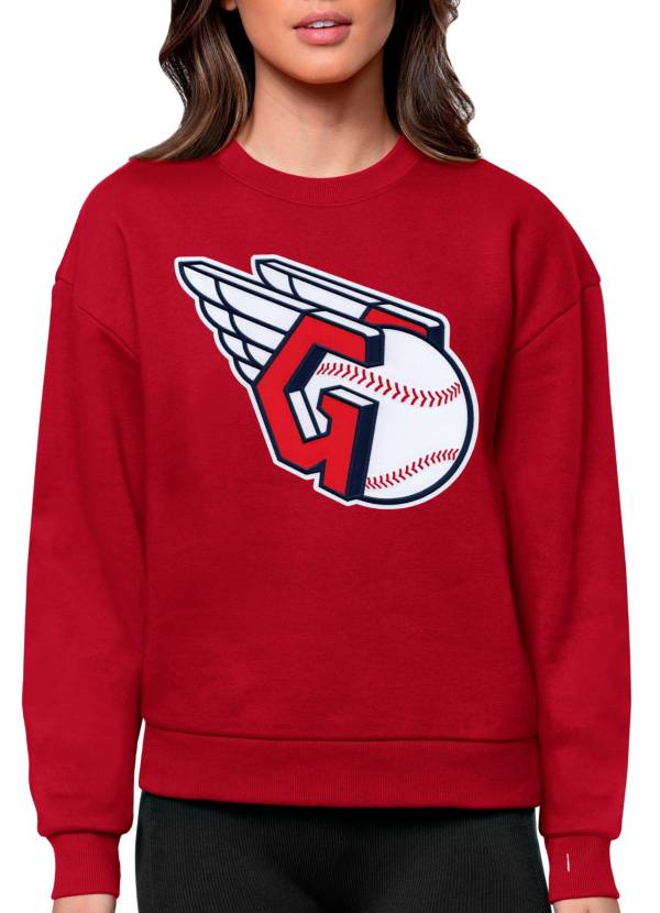 Antigua Women's Boston Red Sox Red Victory Crew Pullover