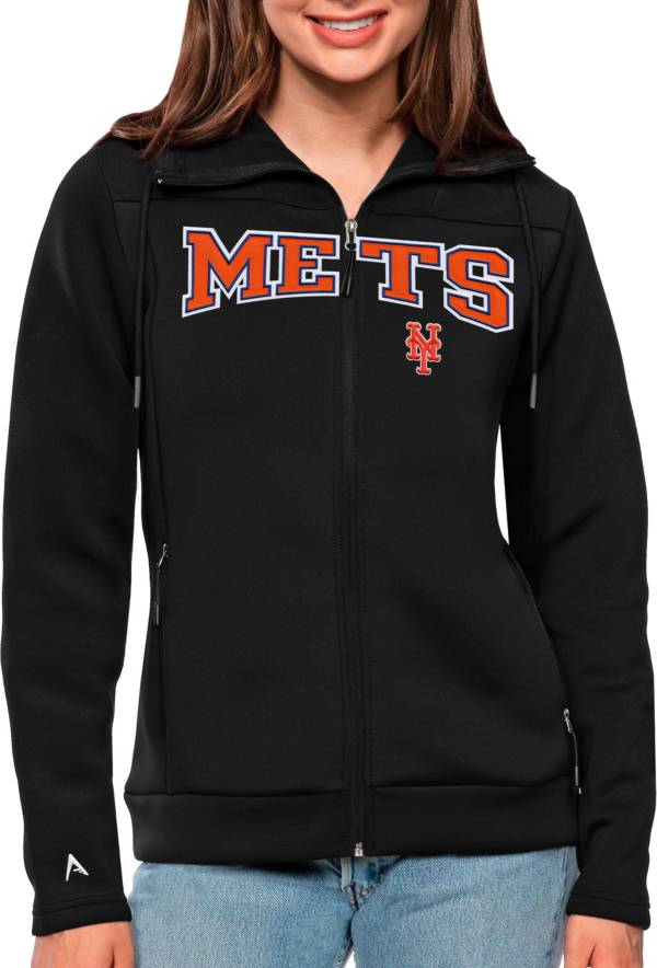 Antigua Women's New York Mets Black Protect Jacket