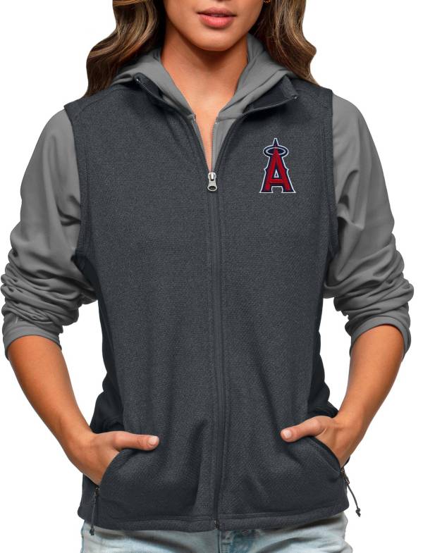 Antigua Women's Los Angeles Angels Charcoal Course Vest product image