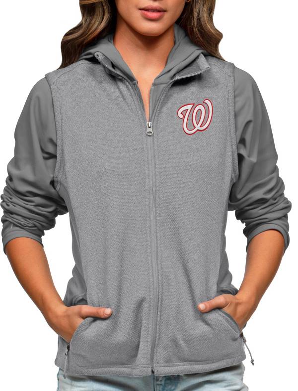 Antigua Women's Washington Nationals Gray Course Vest product image