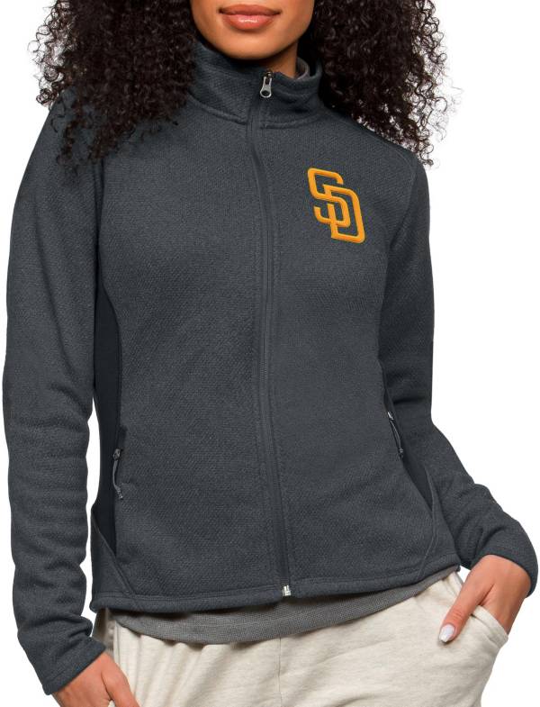 Antigua Women's San Diego Padres Charcoal Course Jacket product image