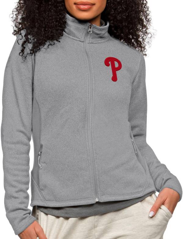 Antigua Women's Philadelphia Phillies Gray Course Jacket product image