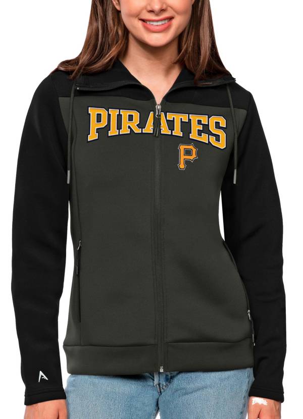 Antigua Women's Pittsburgh Pirates Gray Protect Jacket