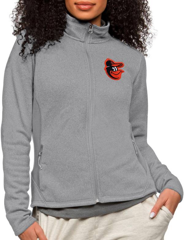 Antigua Women's Baltimore Orioles Gray Protect Jacket