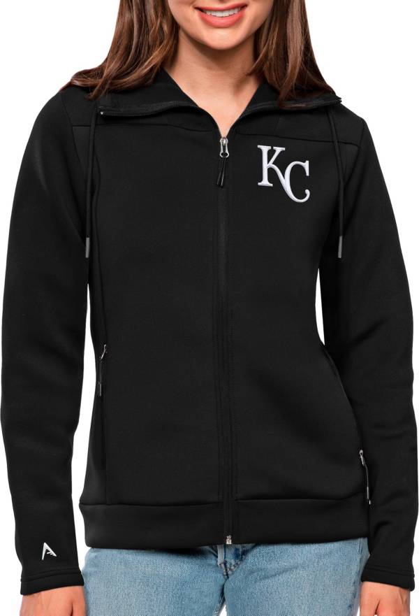 Antigua Kansas City Royals Mens Black Generation Long Sleeve 1/4