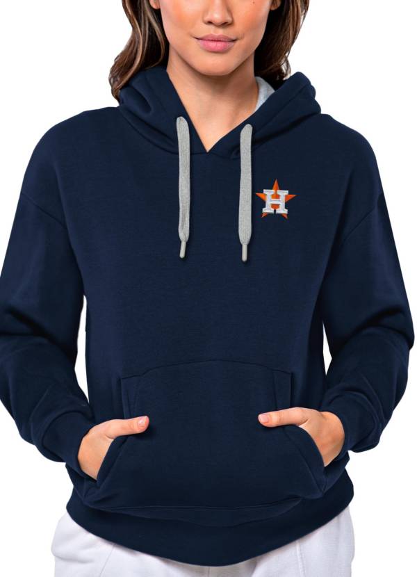 Women's Antigua Navy Tennessee Titans Victory Pullover Hoodie