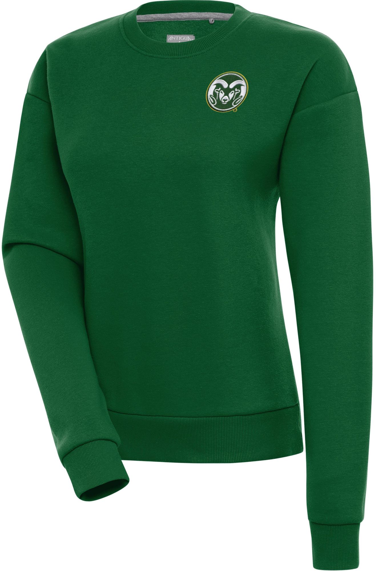 Antigua Women's Colorado State Rams Green Victory Pullover Crewneck