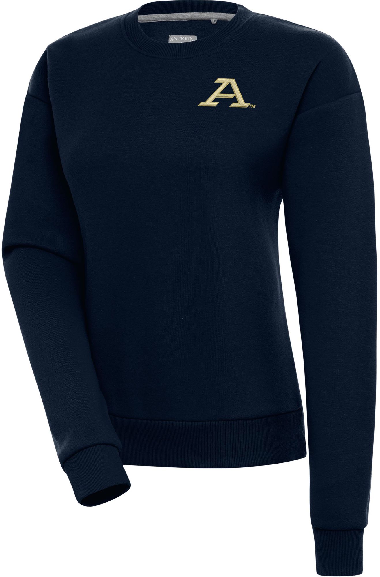 Antigua Women's Akron Zips Navy Victory Pullover Crewneck